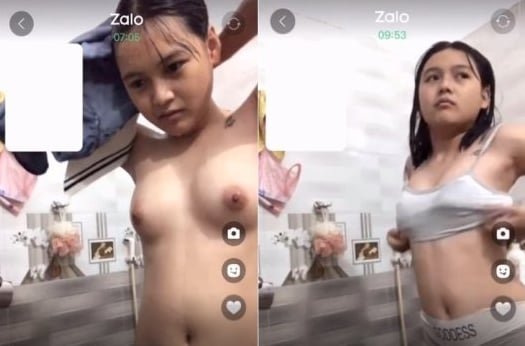 Baby gọi anh vào tắm trần theo clip nhé
