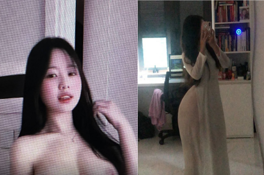Gái xinh xắn khiêu vũ lúc phấn khởi