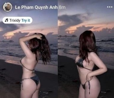 Quỳnh Anh Lê body bốc lửa điên đảo