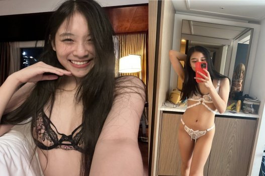 Minh Anh vui vẻ cười rạng rỡ khi đạt cực khoái