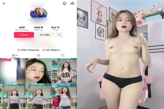 Người đẹp Tiktoker mu cao chạm đỉnh mê